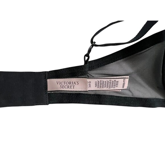 Victoria's Secret Pushup Black Lace Underwire Bra  34DDD  Convertible - Picture 8 of 11